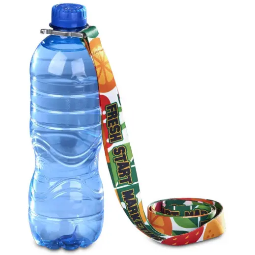 Altitude Aqua Crossbody Bottle Lanyard Display